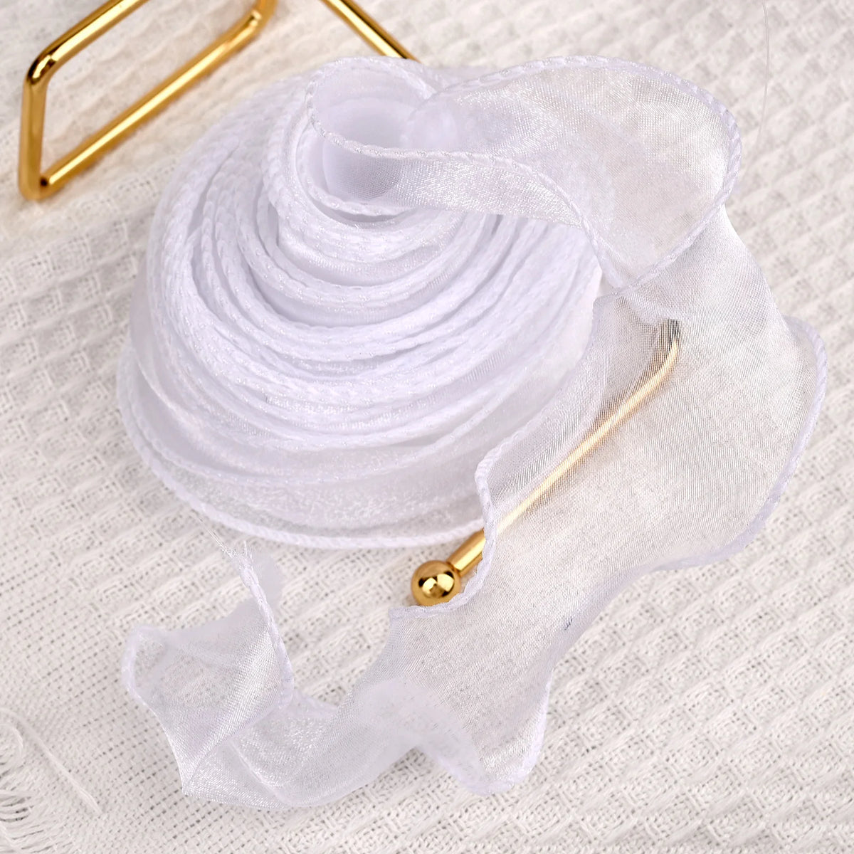 Ribbon Organza Chiffon Silk Satin For DIY Craft Gift Wrapping Decoration Wedding Bouquets Wreath Sewing Supplies