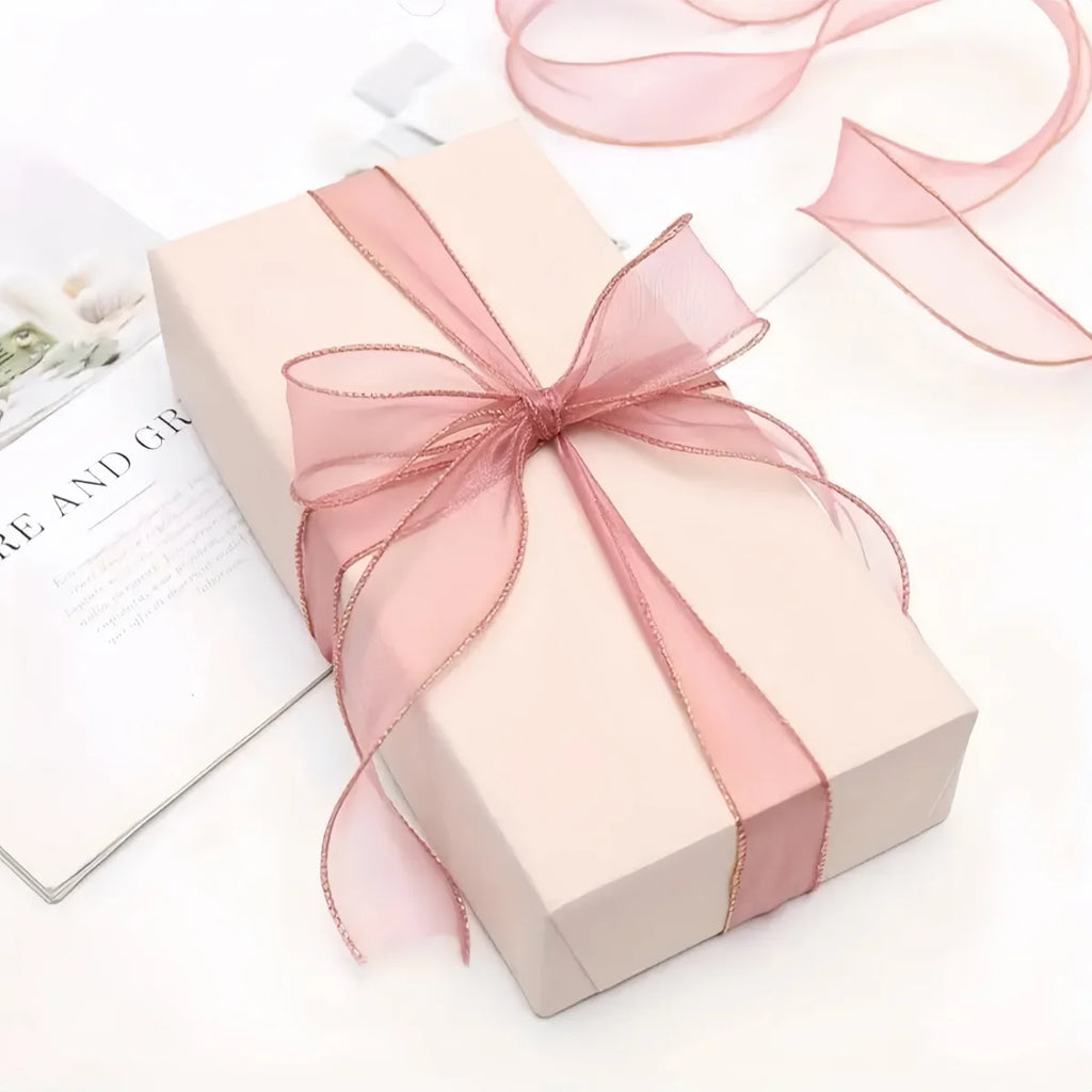 10Yards Fishtail Chiffon Ribbon Wavy Edged Organza Ribbon For DIY Crafts Bouquet Gift Wrapping Wedding Decoration Sewing Accesso