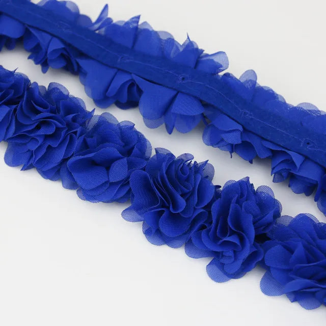 Chiffon Lace Fabric Webbing Decoration Flower Gift Ribbons Crafts Non-woven Fabrics Base