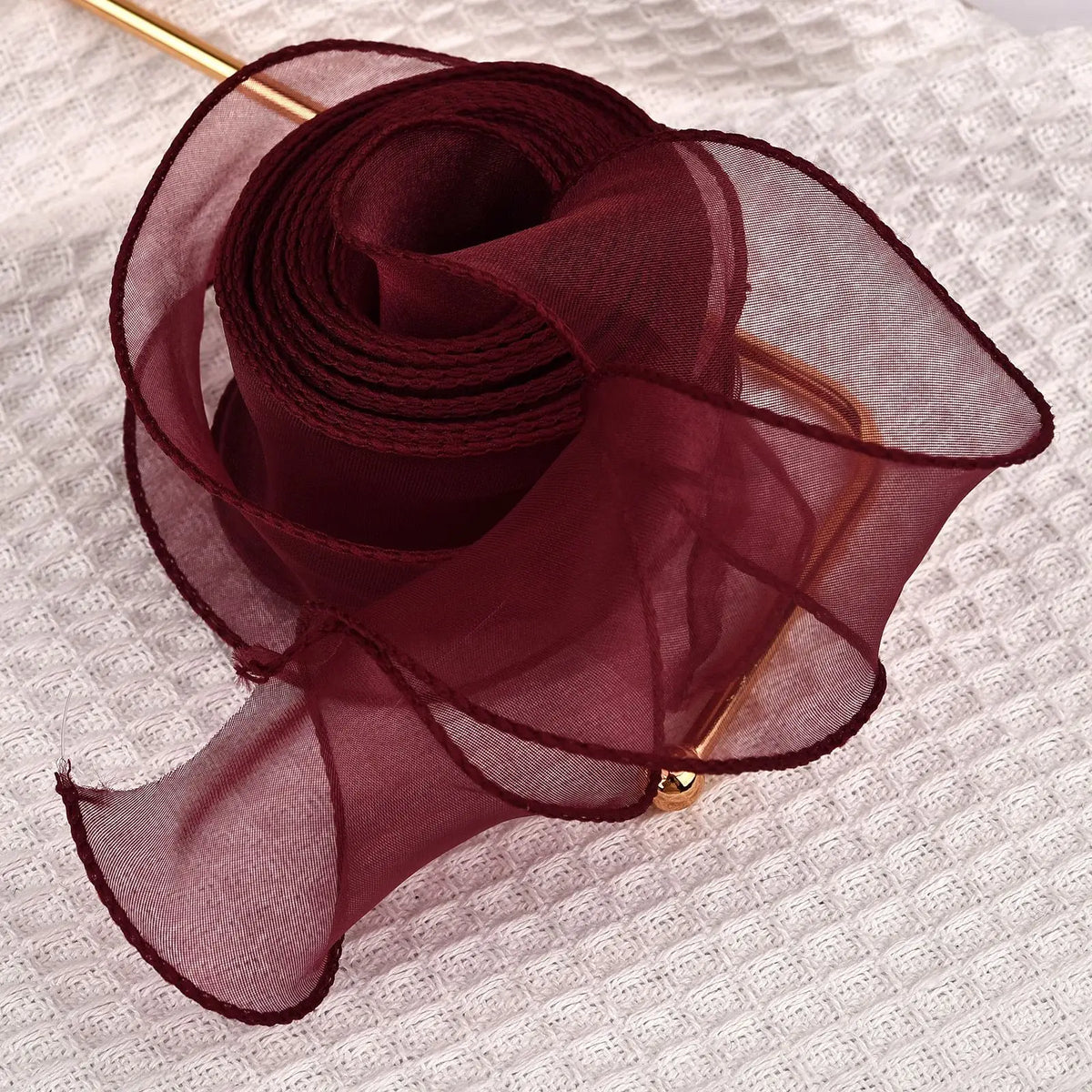 Ribbon Organza Chiffon Silk Satin For DIY Craft Gift Wrapping Decoration Wedding Bouquets Wreath Sewing Supplies