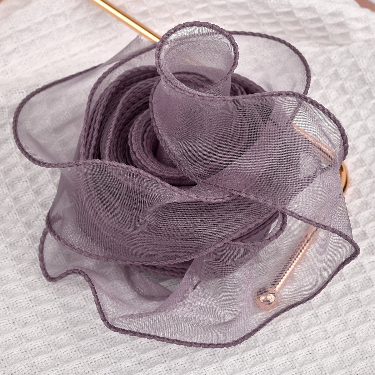Ribbon Organza Chiffon Silk Satin For DIY Craft Gift Wrapping Decoration Wedding Bouquets Wreath Sewing Supplies