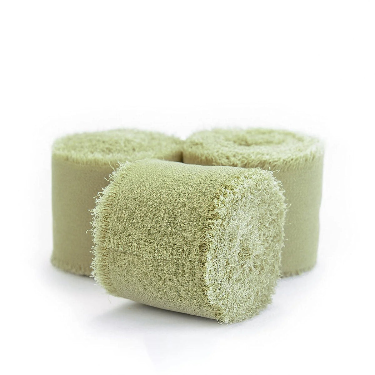 3 Rolls of 5-meter White Chiffon Ribbons for Wedding Invitations, Bridal Bouquets, Gift Boxes, Bow Decorations Christmas Ribbon
