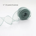 10yards/Roll Sheer Chiffon Ribbon Organza Satin Ribbons For Gift Wrapping Decoration Wedding Bouquets Wreath Sewing Supplies