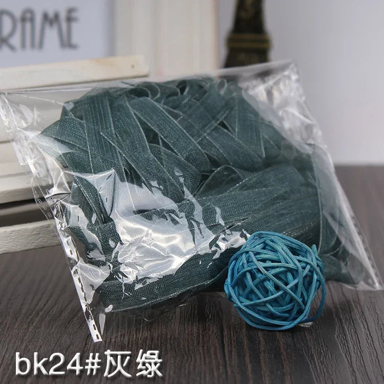 10meters 10mm Chiffon Ribbon Organza Lace Ribbons for DIY Crafts Christmas Halloween Wedding Decoration Gift Wrapping Fabric