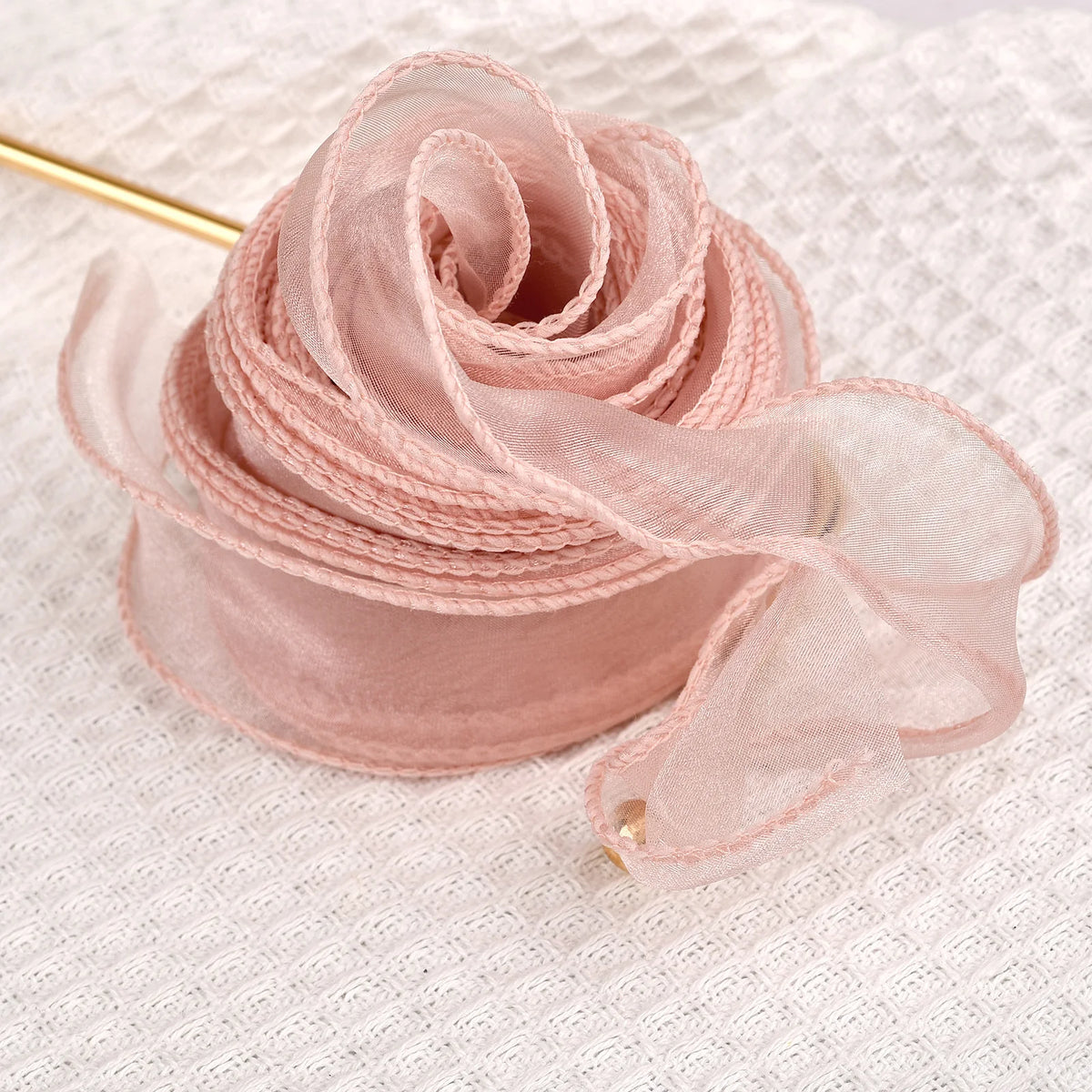 Ribbon Organza Chiffon Silk Satin For DIY Craft Gift Wrapping Decoration Wedding Bouquets Wreath Sewing Supplies