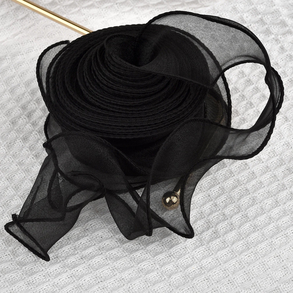 Ribbon Organza Chiffon Silk Satin For DIY Craft Gift Wrapping Decoration Wedding Bouquets Wreath Sewing Supplies