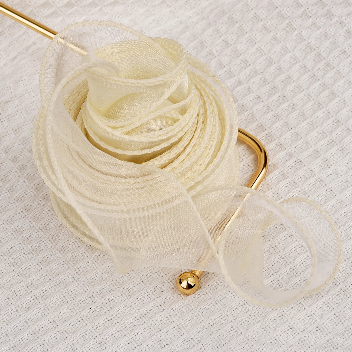 Ribbon Organza Chiffon Silk Satin For DIY Craft Gift Wrapping Decoration Wedding Bouquets Wreath Sewing Supplies